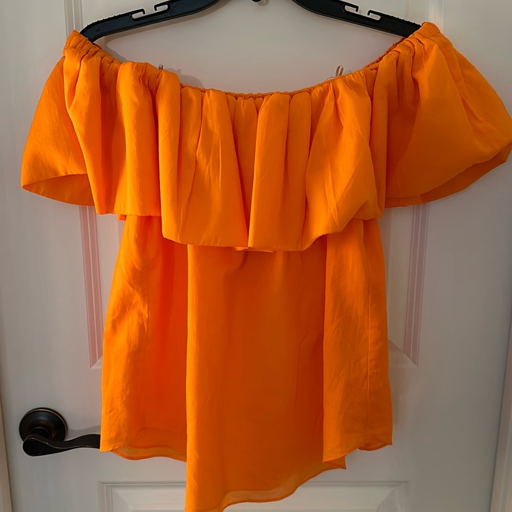 New Trina Turk orange Top